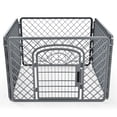 thumbnail image 1 of Vibrant Life 4-Panel Plastic Playpen for Dogs, Dark Gray, 24", 1 of 8