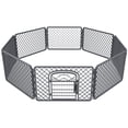thumbnail image 1 of Vibrant Life 8-Panel Plastic Playpen for Dogs, Dark Gray, 24", 1 of 9