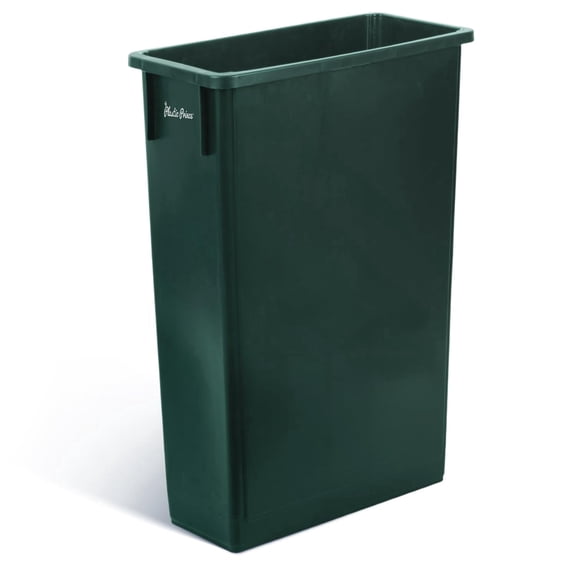 Plastic Prince 23 Gallon Slim Trash Can Kitchen, Commercial Tall Trash Bin Narrow, Rectangular Slim Jim Skinny Garbage Can for Home Garage Cabinet Restaurant, Green