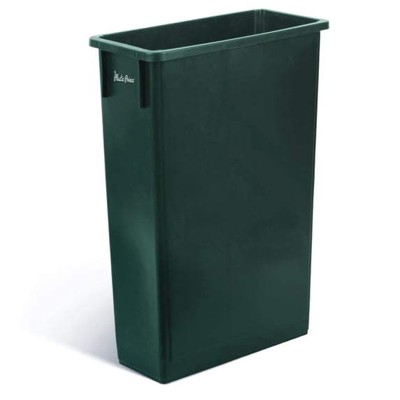 Plastic Prince 23 Gallon Slim Trash Can Kitchen, Commercial Tall Trash Bin Narrow, Rectangular Slim Jim Skinny Garbage Can for Home Garage Cabinet Restaurant, Green