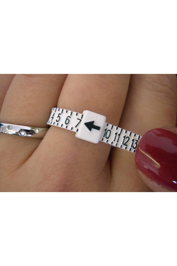 PLASTIC RING BAND US 1-17 FINGER GAUGE