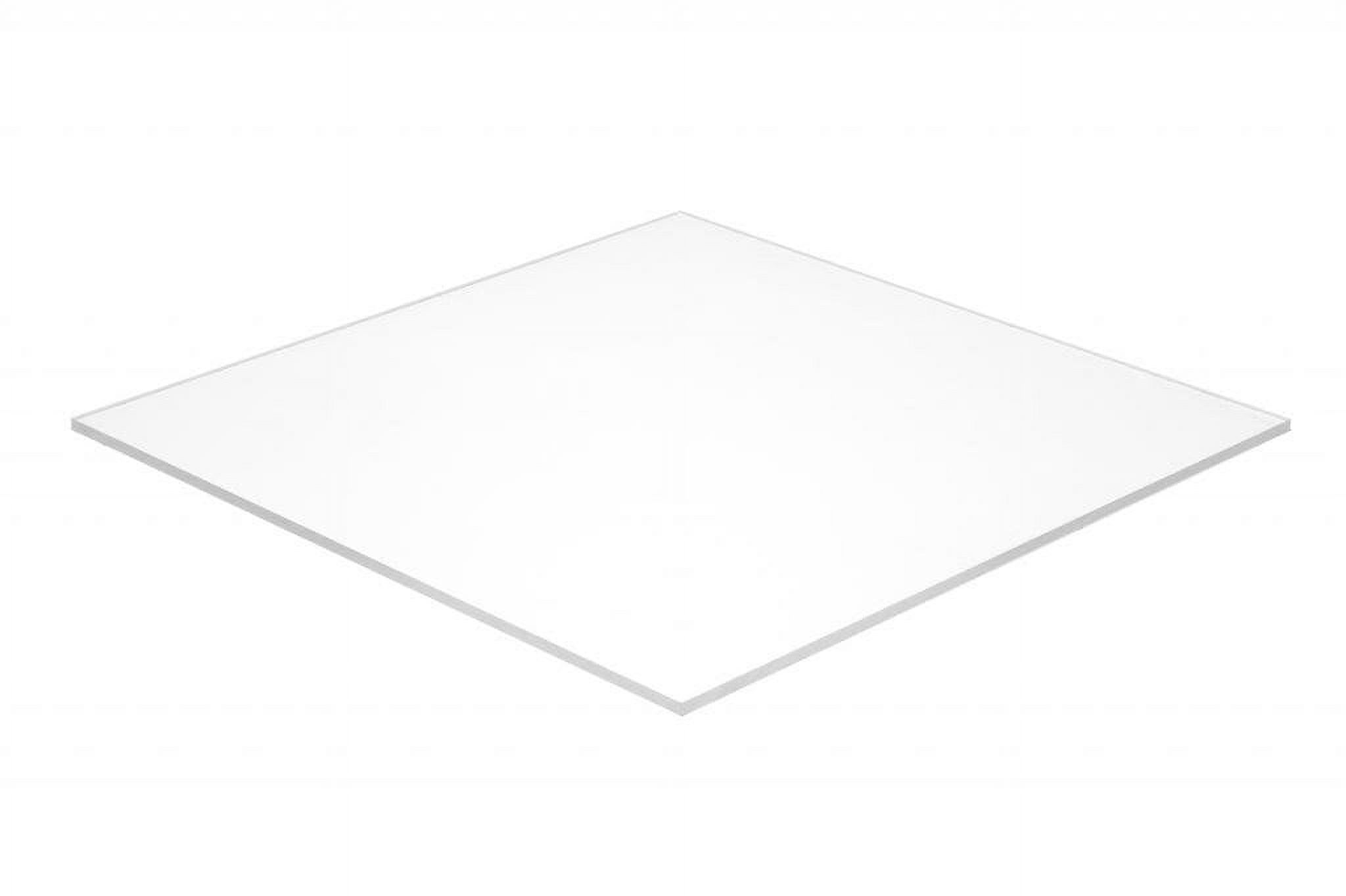 PLASTIC SUPPLY WHITE OPAQUE PLEXIGLASS SHEET 12" X 36" 1/8