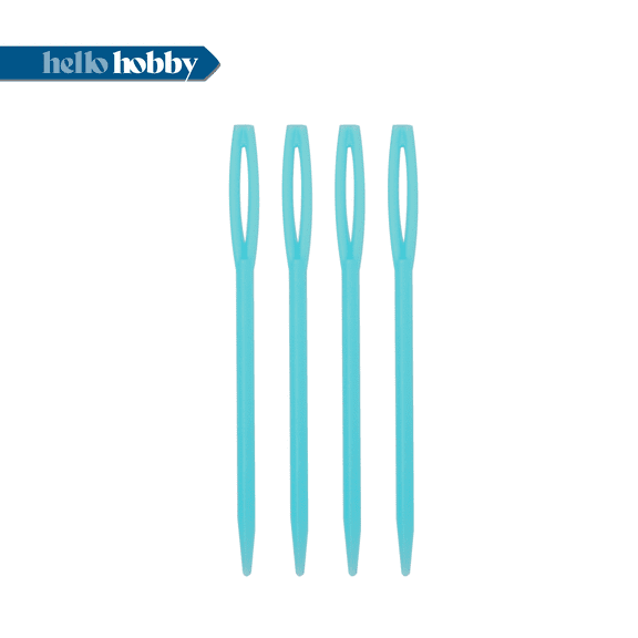 Hello Hobby Plastic Yarn Needles, 2.75 in, 4-Piece Set