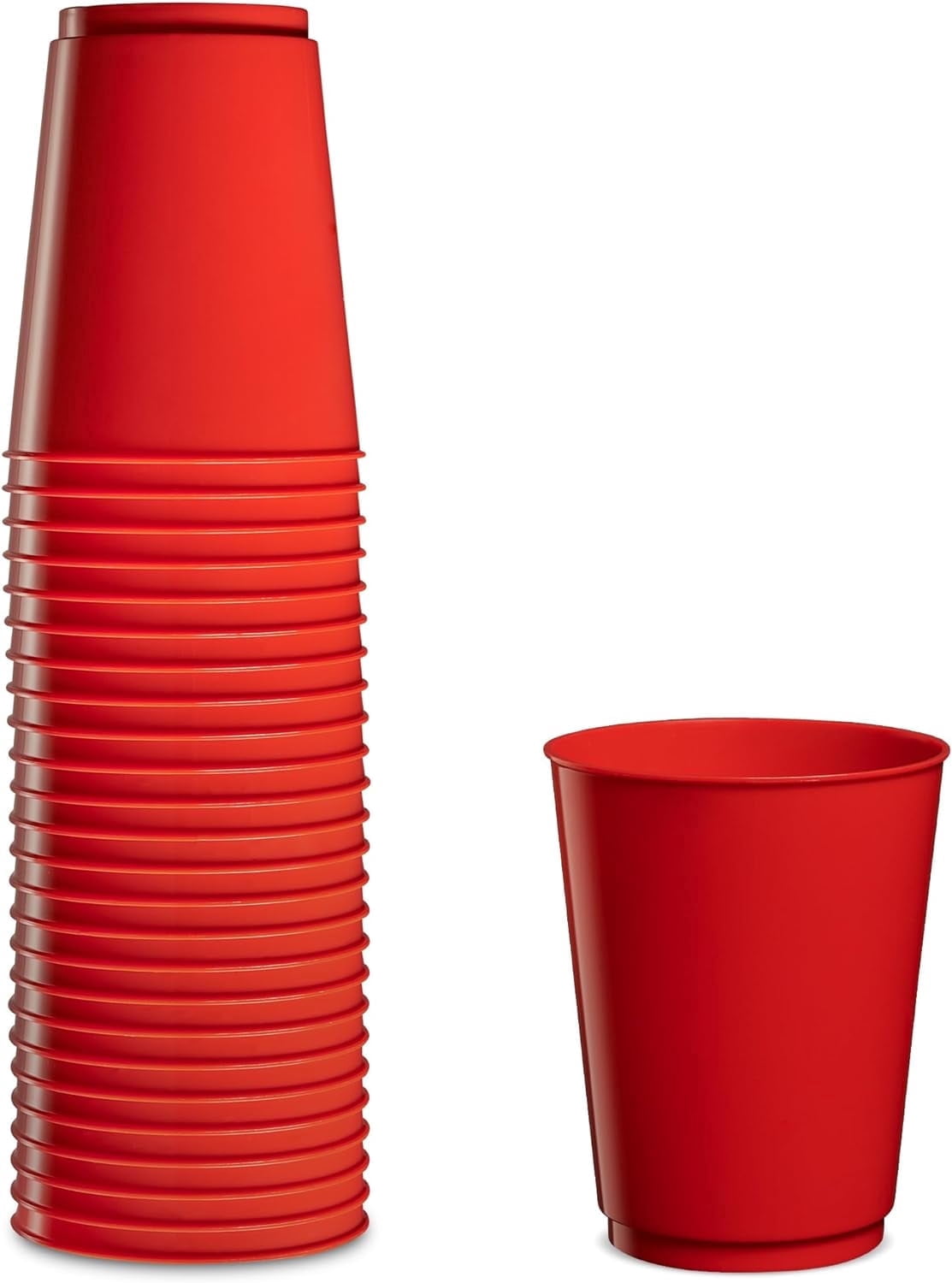 PLASTICPRO 10 Oz Disposable Cups Plastic Tumblers Party Cups Red, 50-Pack -  Walmart.com