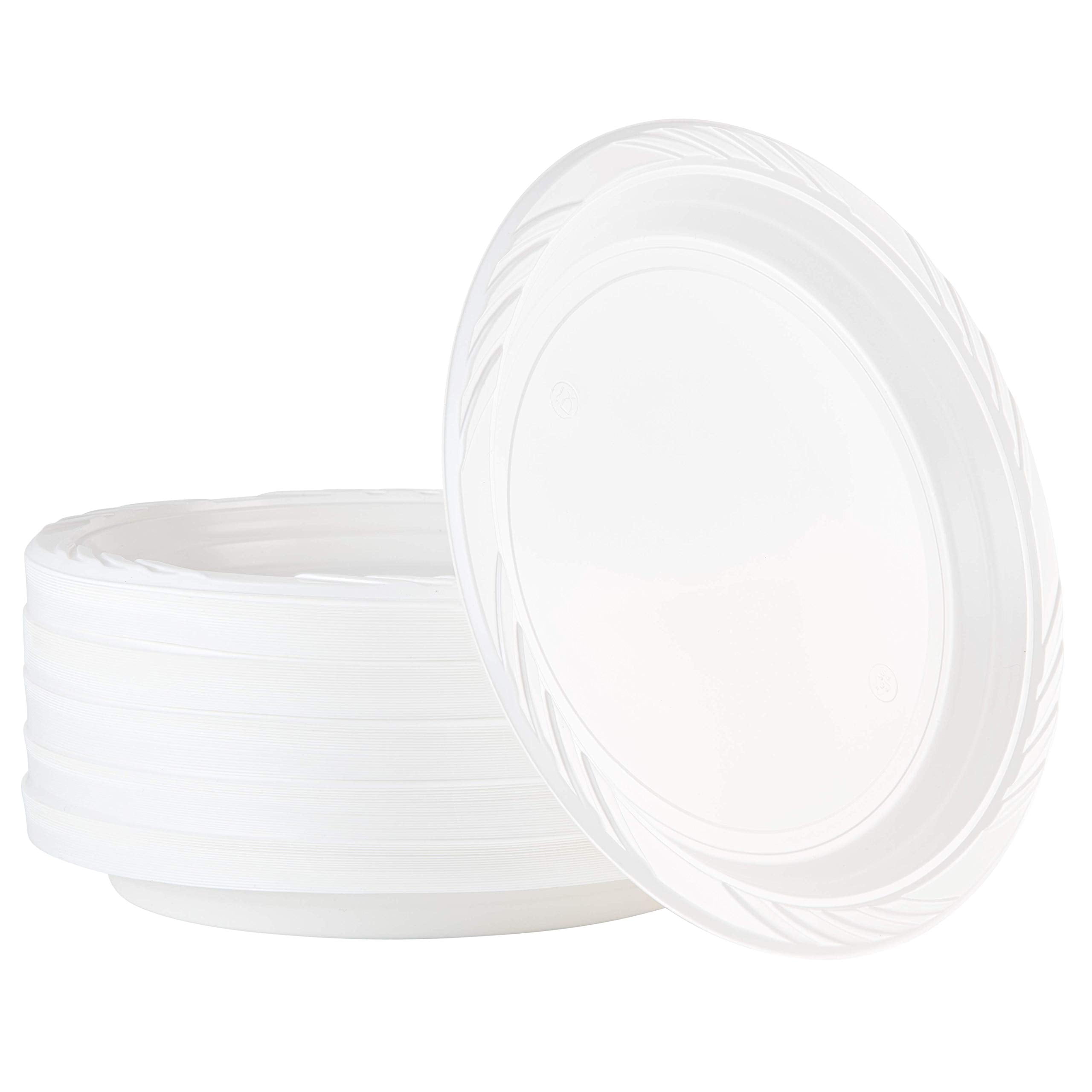 Party Paper Plates Pack Of 50 White Gold Party Tableware Party Plates Colourful Paper Plates Organic Disposable Tableware White And Gold Party Tableware For Barbecue Birthday Party Wedding