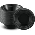 thumbnail image 1 of PLASTICPRO 12 Oz Black Plastic Bowls Round Disposable Microwavable Bowls, 400-Pack, 1 of 7