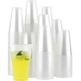 PLASTICPRO 12 Oz Clear Disposable Cups Plastic Cups for Party, 100-Pack ...