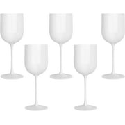 PLASTICPRO 12 Oz Plastic Wine Glasses 25-Pc Disposable Wine Glasses Drinking Set