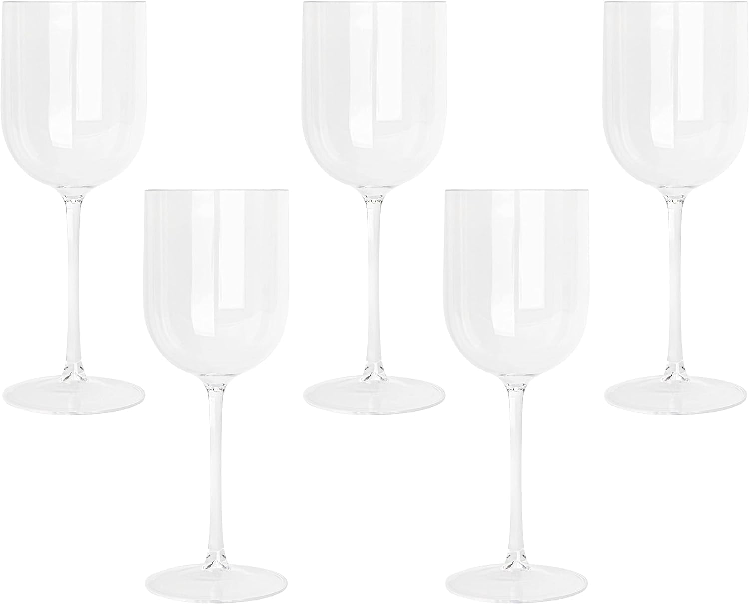 PLASTICPRO 12 Oz Plastic Wine Glasses 25-Pc Disposable Wine Glasses Drinking Set