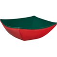 thumbnail image 1 of PLASTICPRO 128 Oz Disposable Serving Bowls Red Green Plastic Square Snack Bowls, 4-Pack, 1 of 8