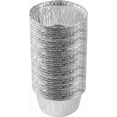 thumbnail image 1 of PLASTICPRO 3.5” Ramekins Disposable Aluminum Pans Cupcake & Muffin Tins, 50-Pack, 1 of 7