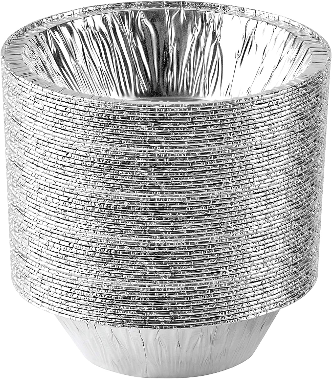 PLASTICPRO 6” Round Disposable Pans Non Stick Aluminum Foil Baking Pans