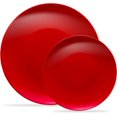 thumbnail image 1 of PLASTICPRO 7” & 10” Combo Plastic Plates Disposable Dinnerware Set, Red 128-Pack, 1 of 6