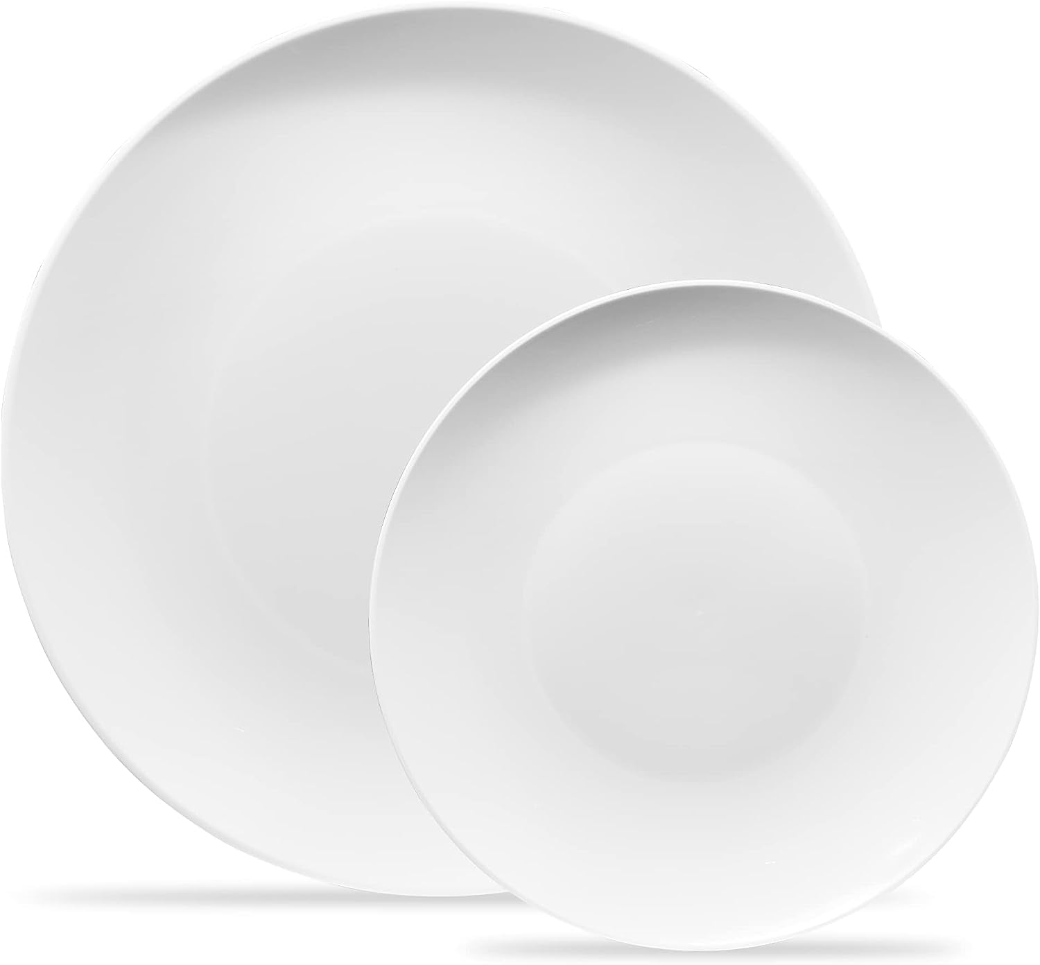 PLASTICPRO 7” & 10” Combo Plastic Plates Disposable Dinnerware Set, White 32Pack