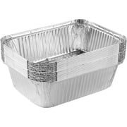 PLASTICPRO Aluminum Foil Baking Pans 7" x 10"x 3" Oblong Tin Foil Cake Pan for Ovens