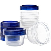 PLASTICPRO Clear Deli Containers with Lid Reusable Small Plastic Container Set, 6-Pack 4 Oz