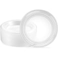 thumbnail image 1 of PLASTICPRO Clear Plastic Plates 6” Disposable Plates for Party, BBQ and Events, 80 Pack, 1 of 2