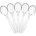 thumbnail image 1 of PLASTICPRO Clear Plastic Soup Spoons Heavy Duty Disposable Silverware, 300-Pack, 1 of 9