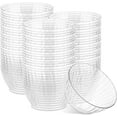 thumbnail image 1 of PLASTICPRO Crystal Clear Plastic Bowls 10 oz Disposable Bowls Plastic Silverware, 100 Pack, 1 of 6