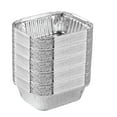 PLASTICPRO Disposable 1 LB Aluminum Takeout Tin Foil Baking Pans 5'' X