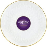 PLASTICPRO Disposable Hammered Plastic Plates with Gold Trim Fancy Dinner Plate, Clear 7”