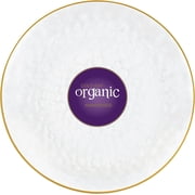 PLASTICPRO Disposable Hammered Plastic Plates with Gold Trim Fancy Dinner Plate, Clear 7”