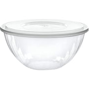 PLASTICPRO Plastic Bowls with Lids 96 oz Disposable Containers with Lids, 2 Pack