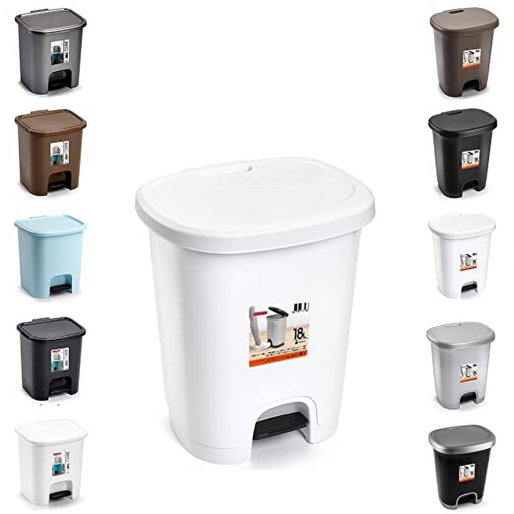 PLASTIFIC 18L Foot Pedal Bin Dustbin Rubbish Paper Waste Kitchen Office