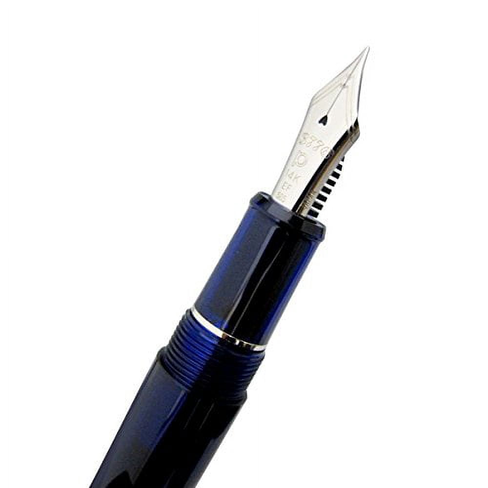 Platinum #3776 Century Fountain Pen – EF Fine Nib, Rhodium Finish, Chartre Blue | Genuine Japanese Import