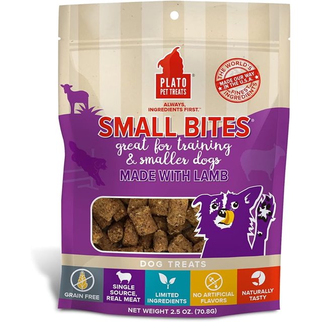 PLATO Pet Treats Air Dried Small Bites Dog Treats, Natural Bite Sized ...