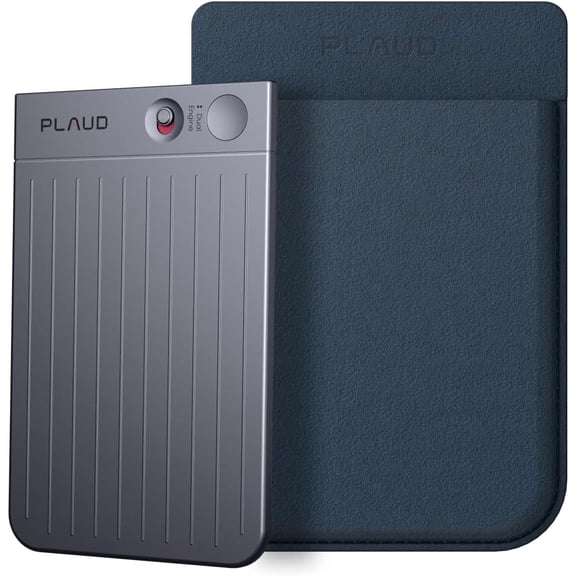 PLAUD NOTE AI Voice Recorder, App Control, Transcribe & Summarize, 112 Languages, Audio Recorder for Lecture/Meeting/Call, 30H Continious Record, 30g