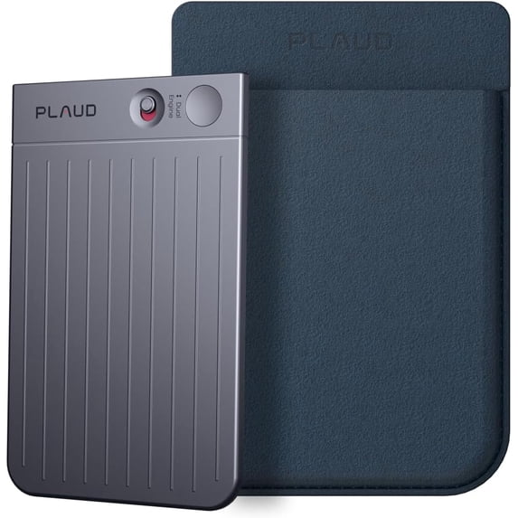 PLAUD NOTE AI Voice Recorder Black, App Control, Transcribe and Summarize, 112 Languages, 30H Record