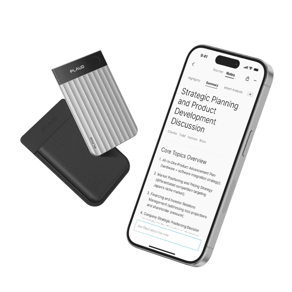 Plaud Note Pro AI Voice Recorder Transcribe & Summarize for Meetings Calls