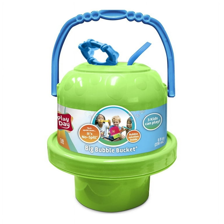 Big Bubble Bucket With Bubbles Solution No-Spill Big Bubble Bucket With Bubbles Solution No-Spill