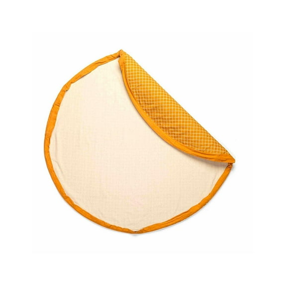 Play & Go - Organic : Mustard Grid - 140cm