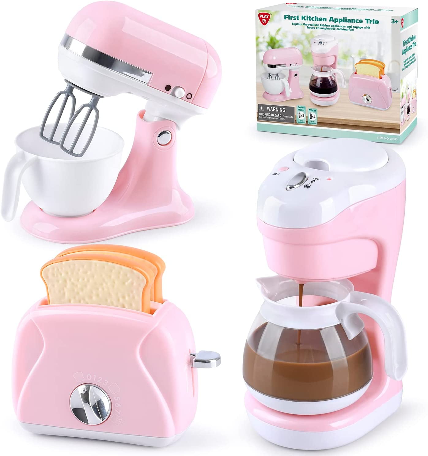 PLAY Kitchen Appliance Toy Set Pretend Kitchen Playset Including