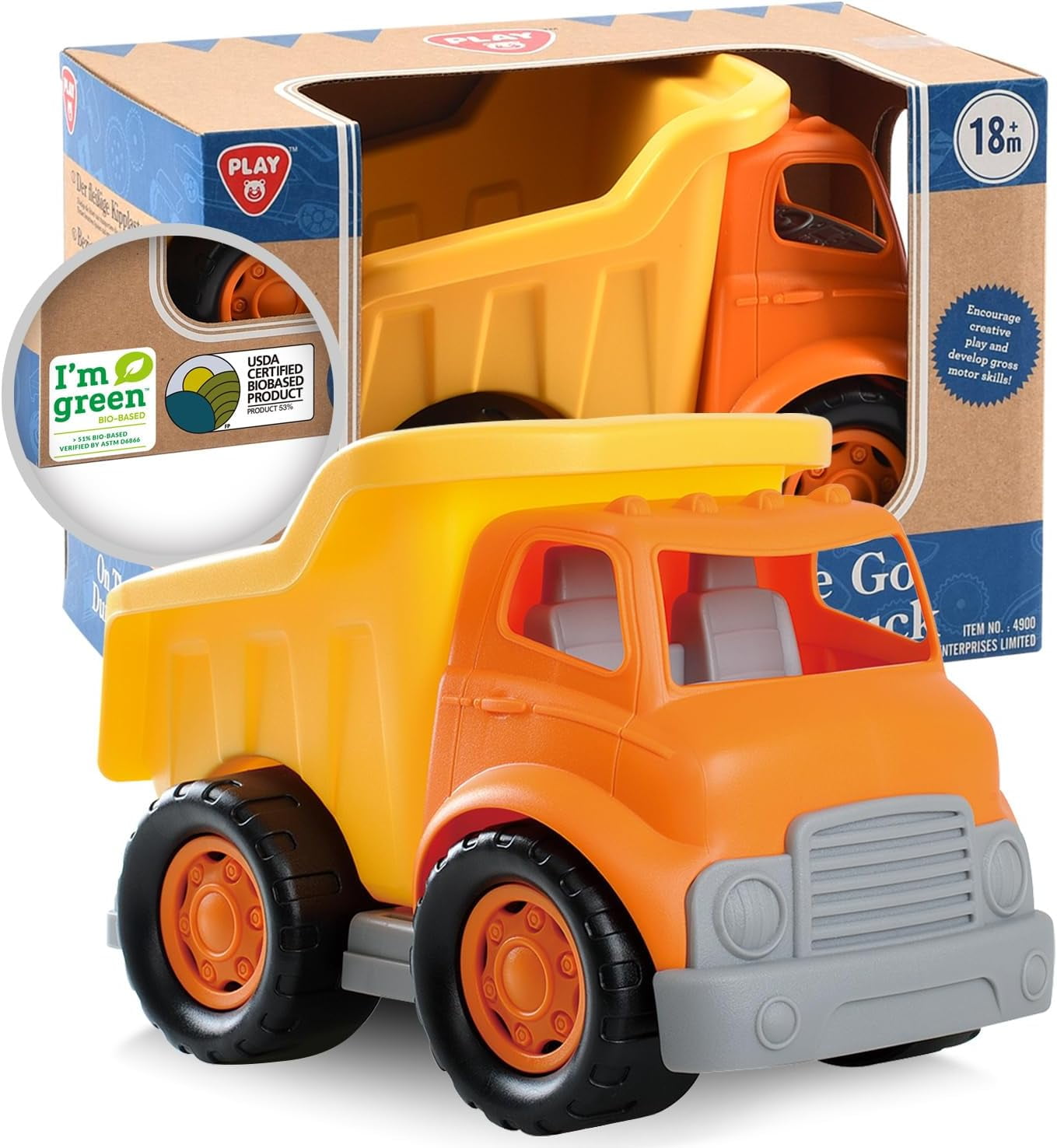 PLAY Toddler Toy Car Dump Truck Pretend Play Vehicles Playset for Kids