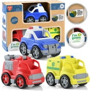 PLAY Truck Toy for Toddlers 1-6 Years Old, Fire Truck, Police Car & Ambulance Toy