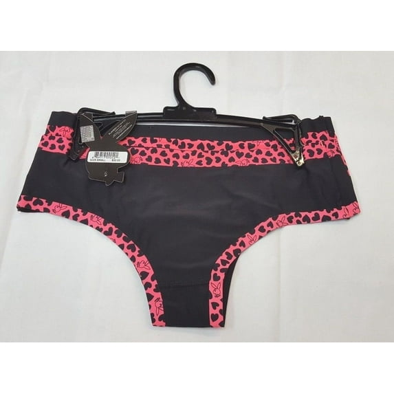 PLAYBOY Intimates 2 Pack Tangas No Panty Lines 2PKTG054, Pink, M