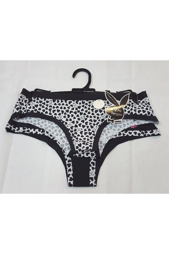 Intimates 2 Pack Tangas No Panty Lines 2PKTG054, White, M