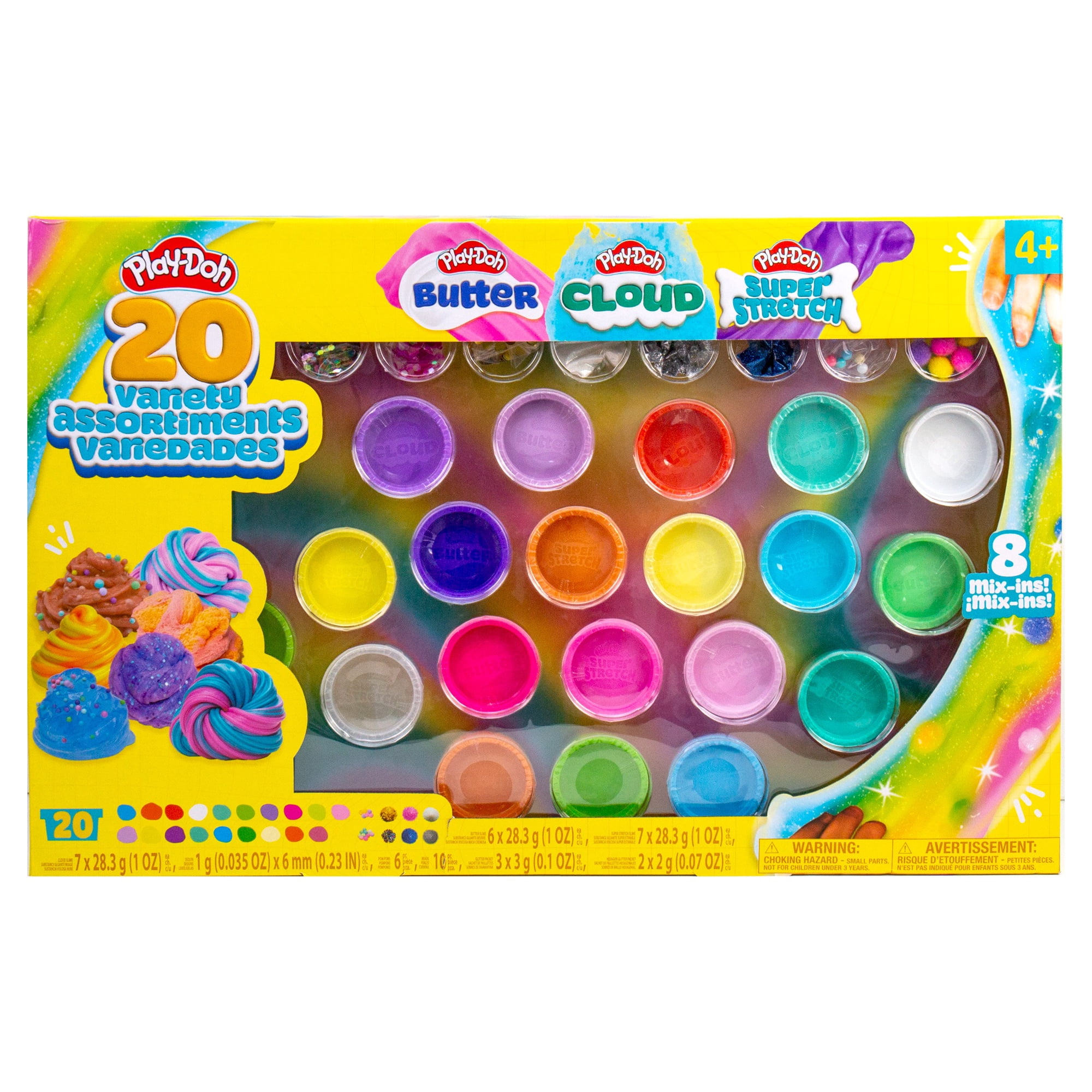 Play-Doh 20 Scented Variety Compounds – Butter, Cloud, Super Stretch