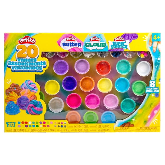 Play-Doh 20 Scented Variety Compounds Butter, Cloud, Super Stretch