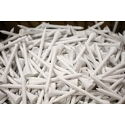 PLAYER SUPREME Premium Golf Tees- 500 Count -White Premium One-Piece Golf Tees