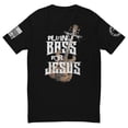thumbnail image 1 of PLAYING BASS FOR JESUS Fitted mens T-shirt (Black, 3XL), 1 of 2