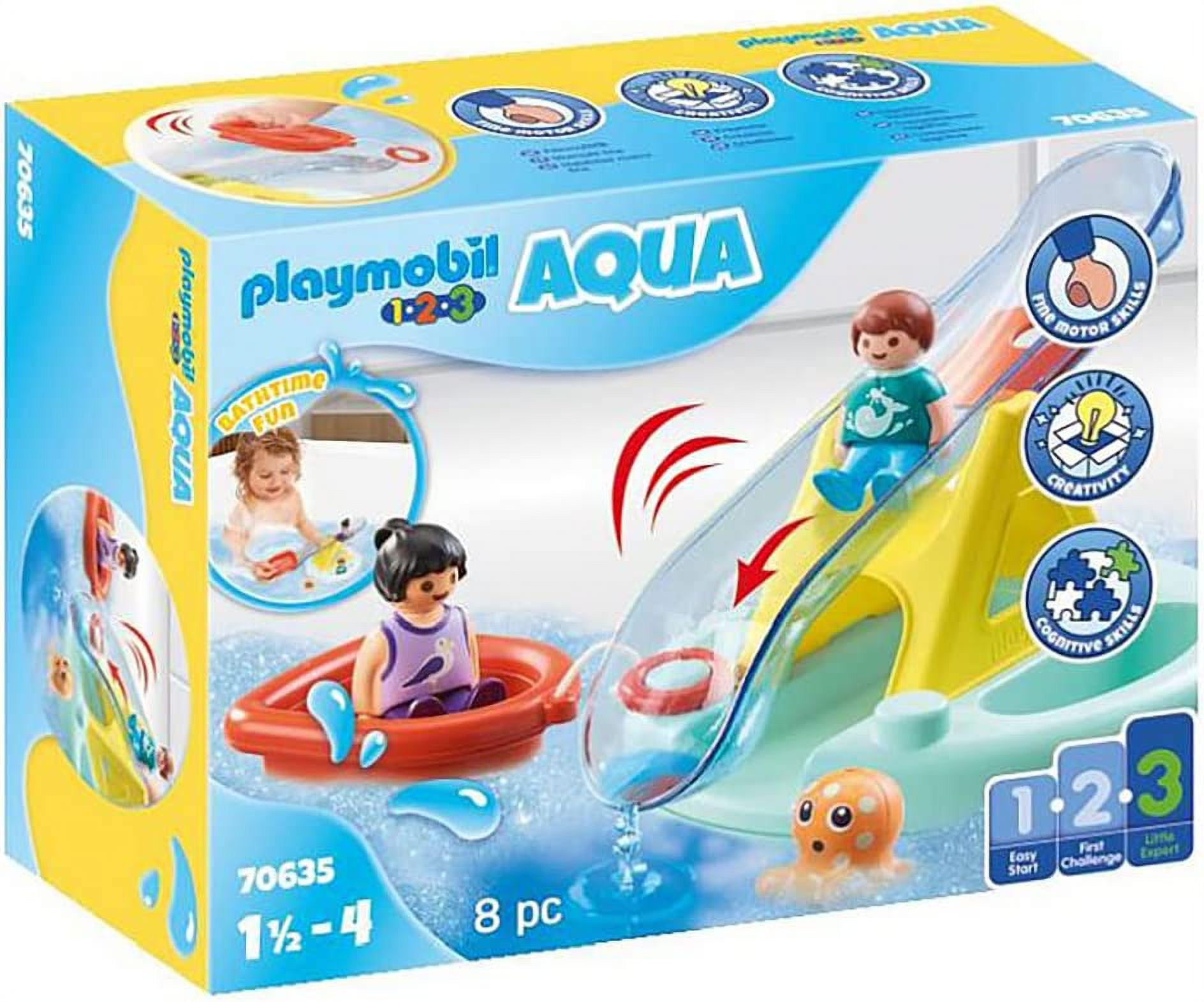 Playmobil 1.2.3 Aqua Water Slide 70270 (for kids 18 months to 4