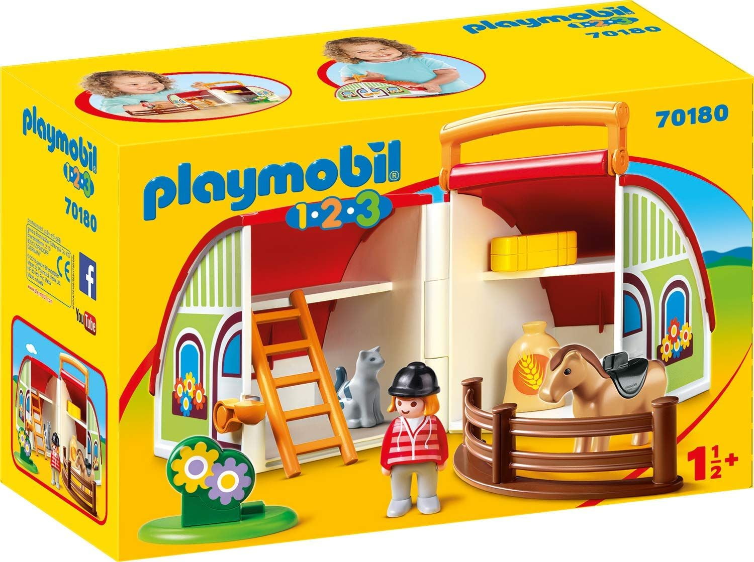 PLAYMOBIL 1.2.3 My Take Along Barn