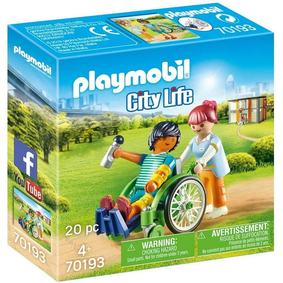Playmobil : City Life / Patient in Wheelchair 70193