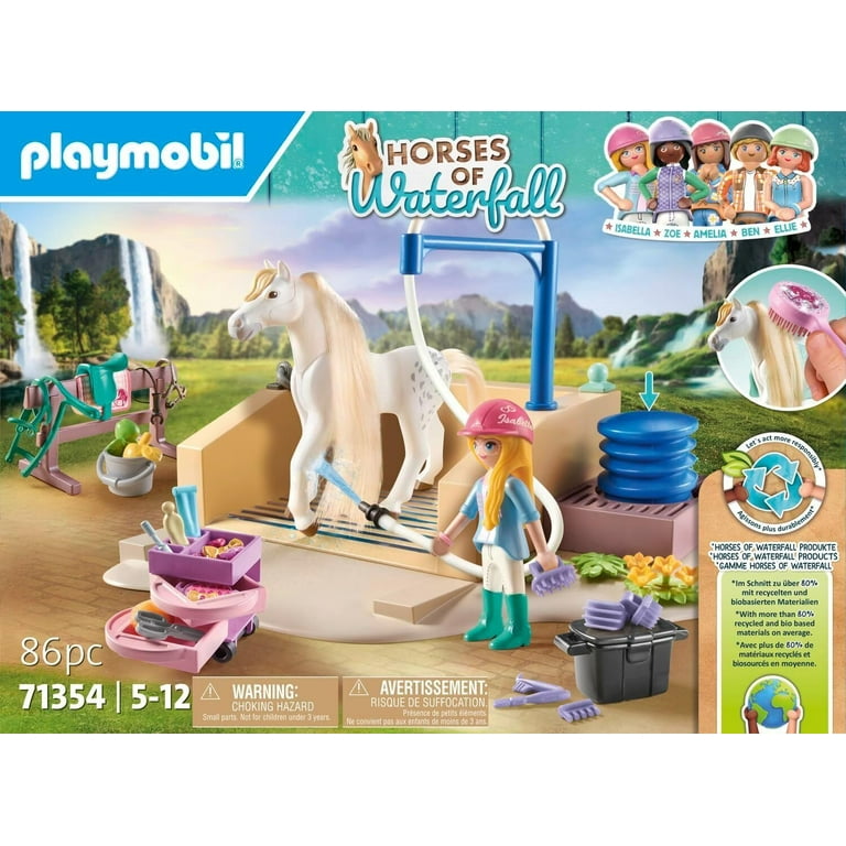 PLAYMOBIL #71354 Horses of Waterfall Horse Washing Station w