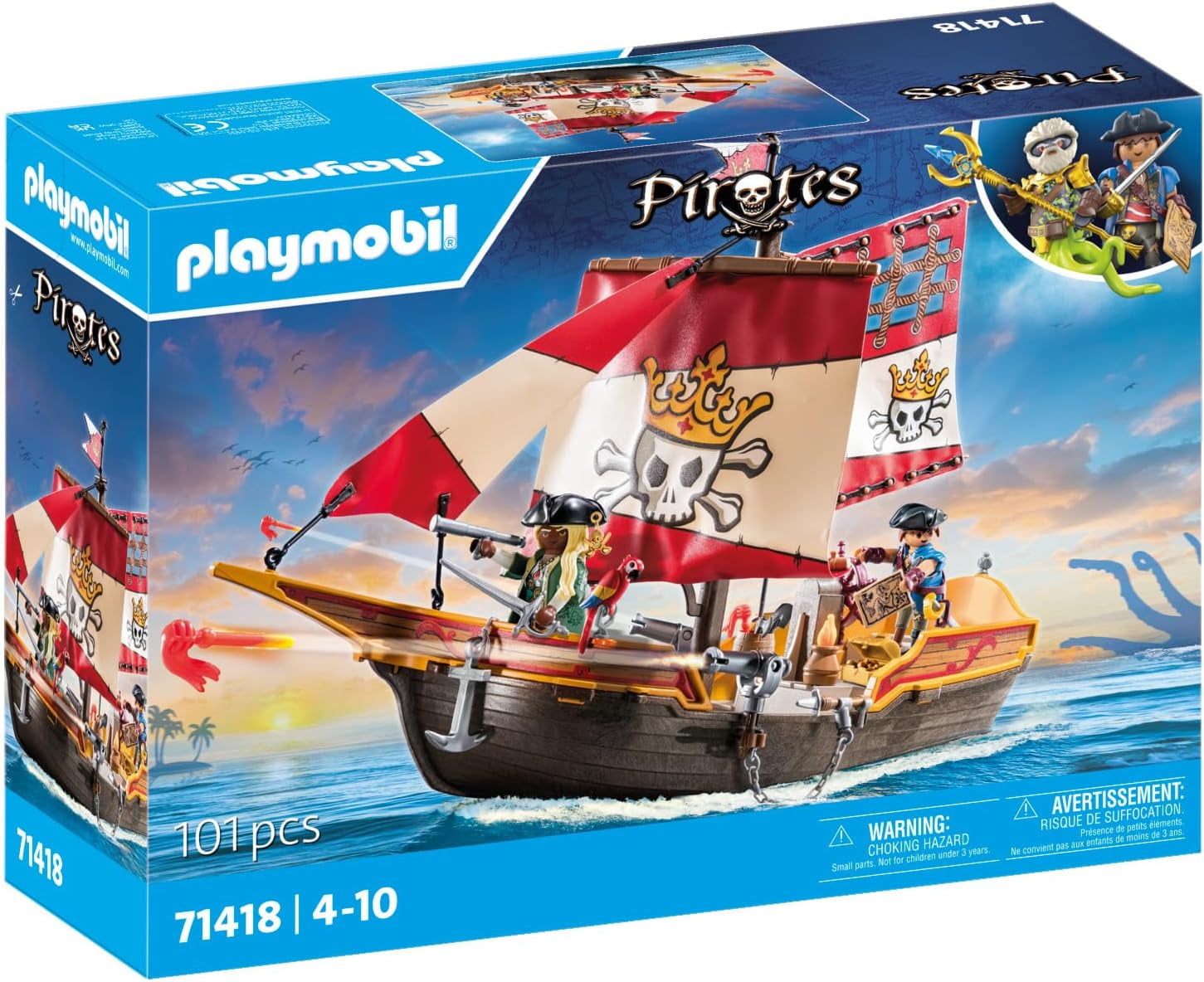 PLAYMOBIL #71418 Pirate Ship NEW 2024 RELEASE!! - Walmart.com