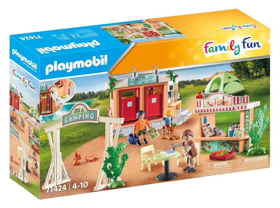 PLAYMOBIL #71424 Campsite w/ Bathhouse and Kitchen NEW!